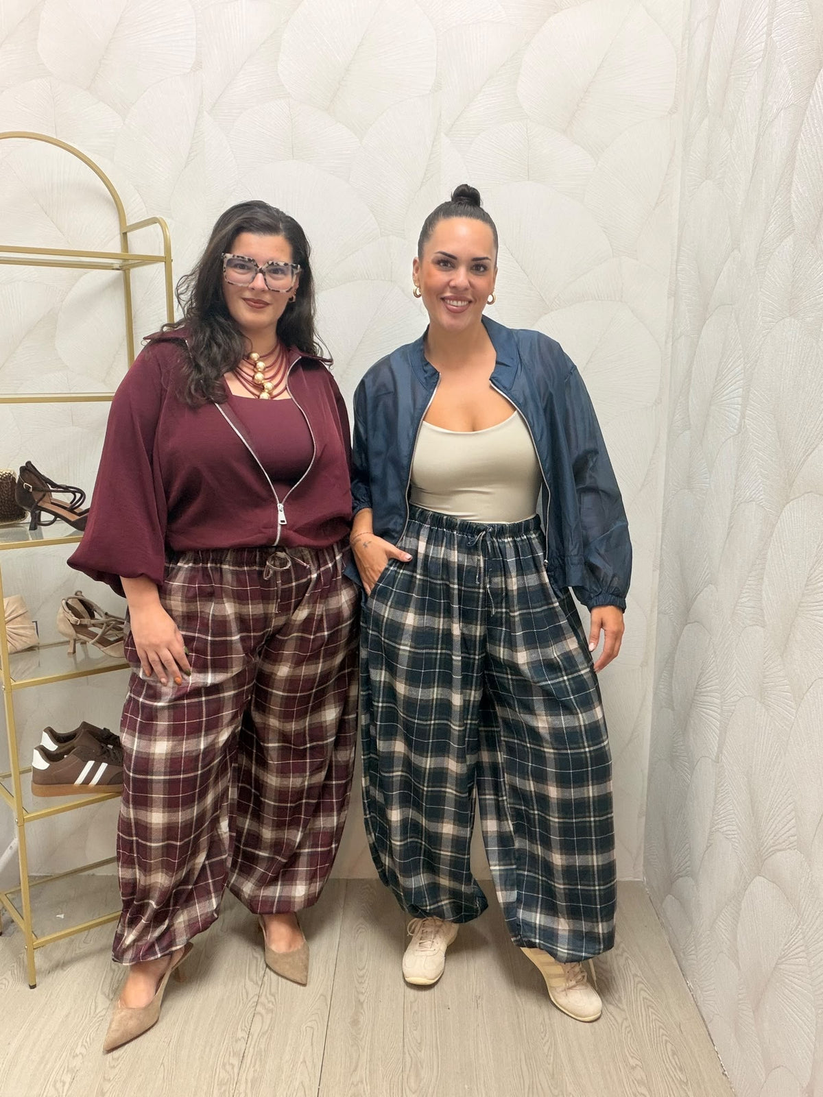 PANTALÓN CUADROS BOMBACHO