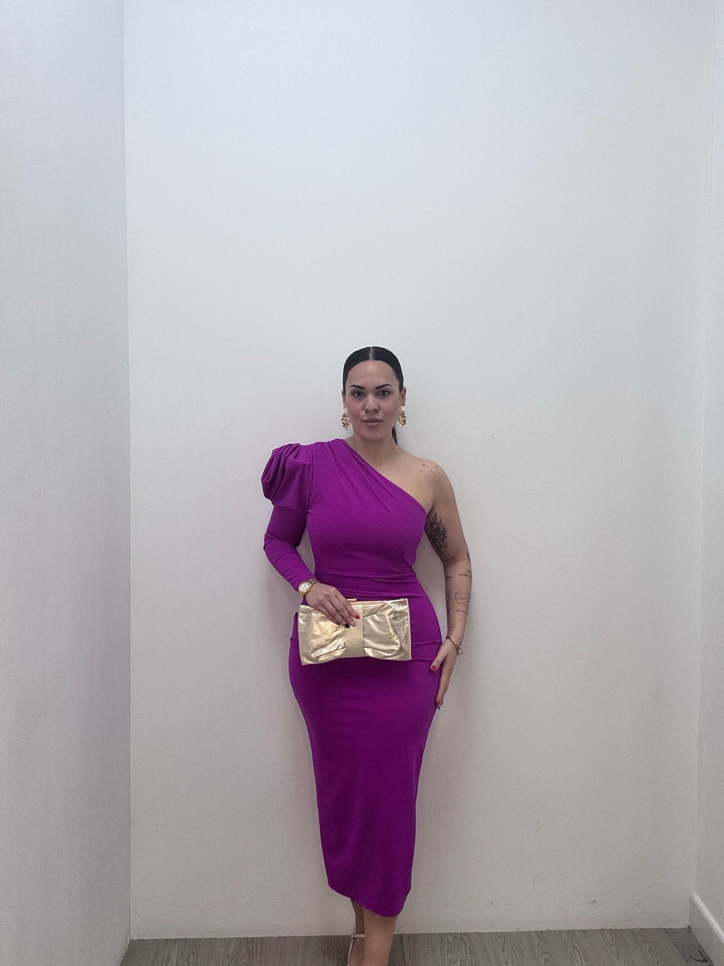 Vestido Manga Buganvilla