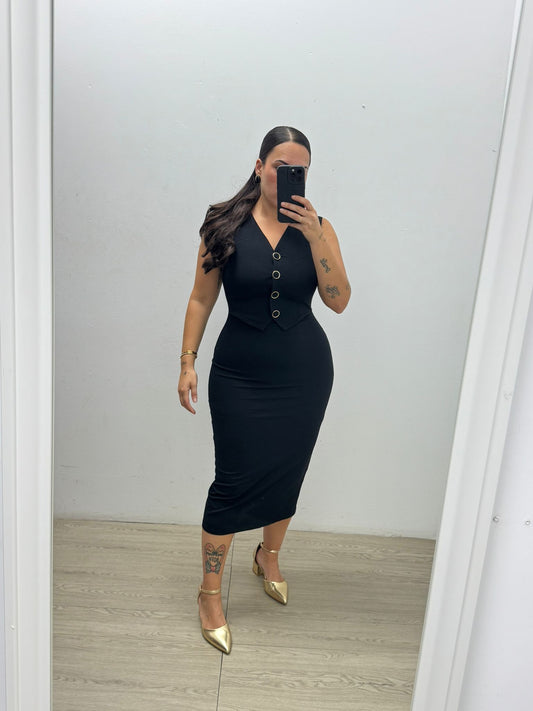 Vestido Detalle Botones