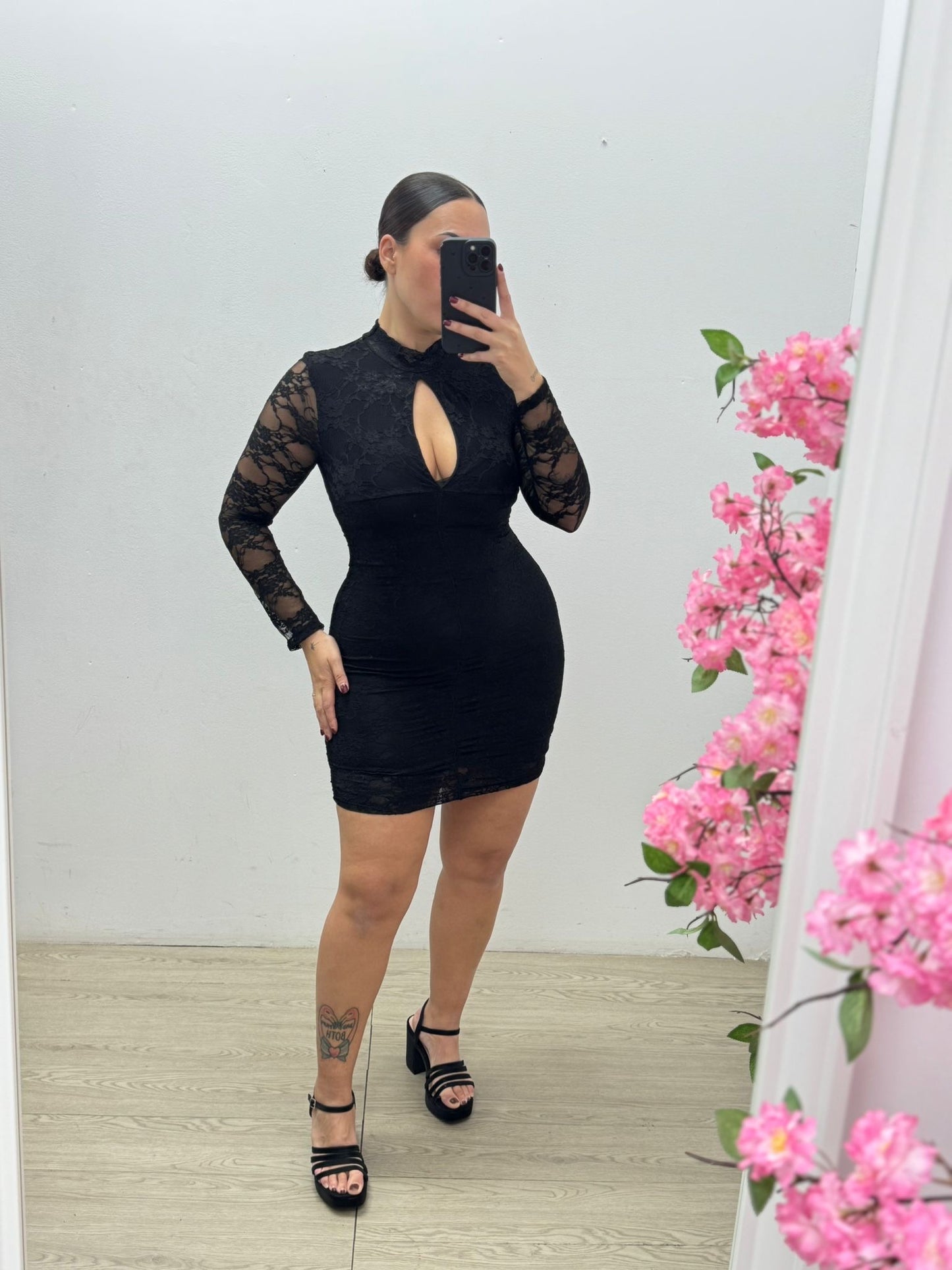 Vestido Negro Encaje