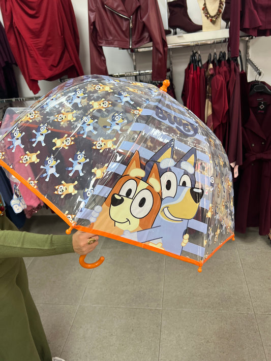 Paragüas niño/a bluey naranja