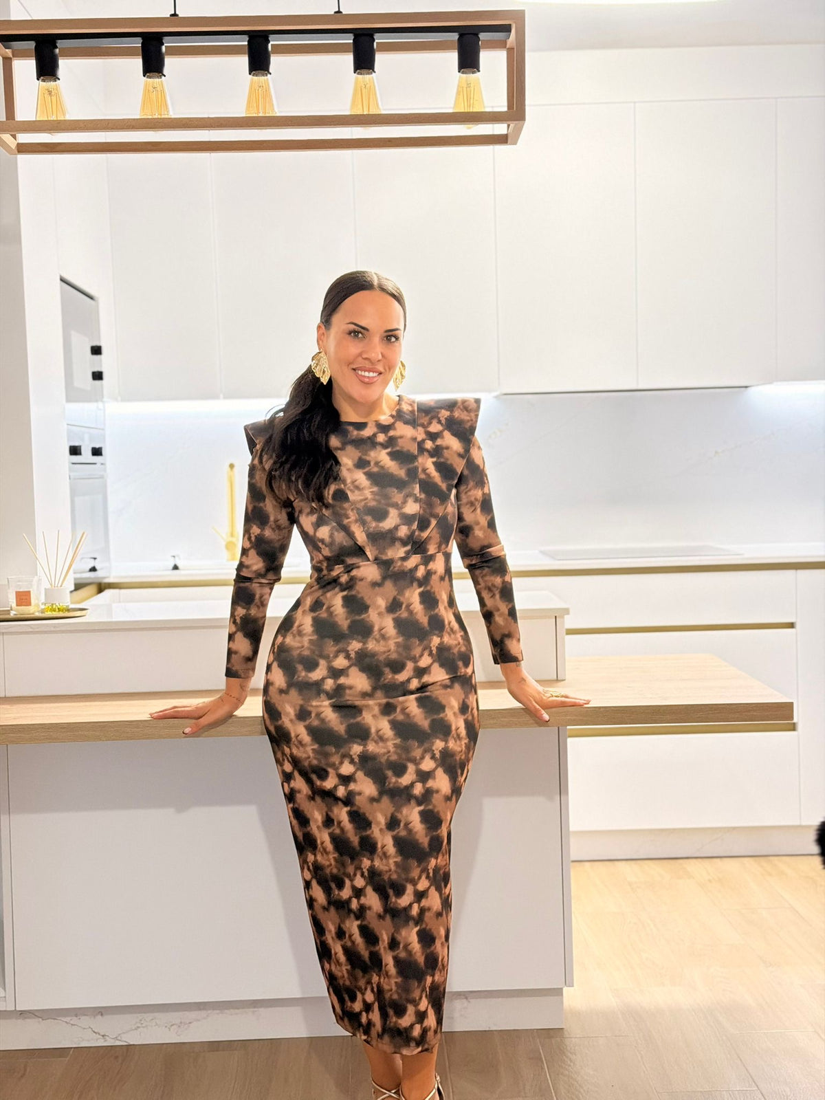 VESTIDO MIDI ESTAMPADO