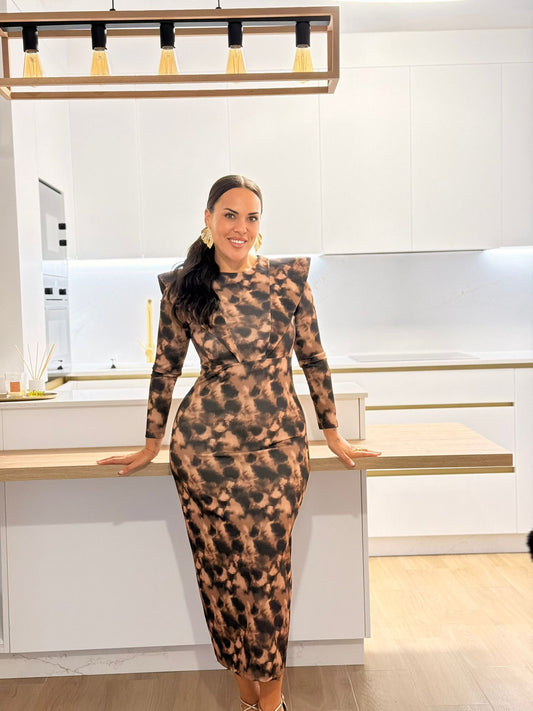 VESTIDO MIDI ESTAMPADO