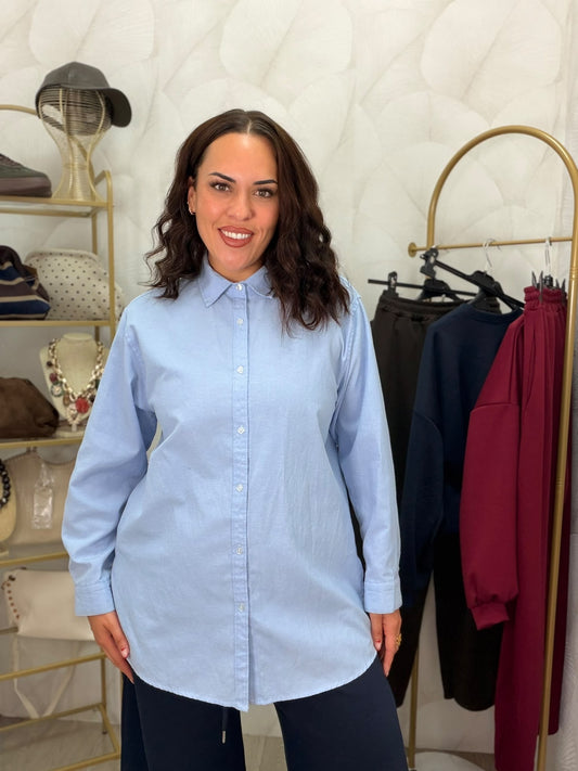 CAMISA CELESTE