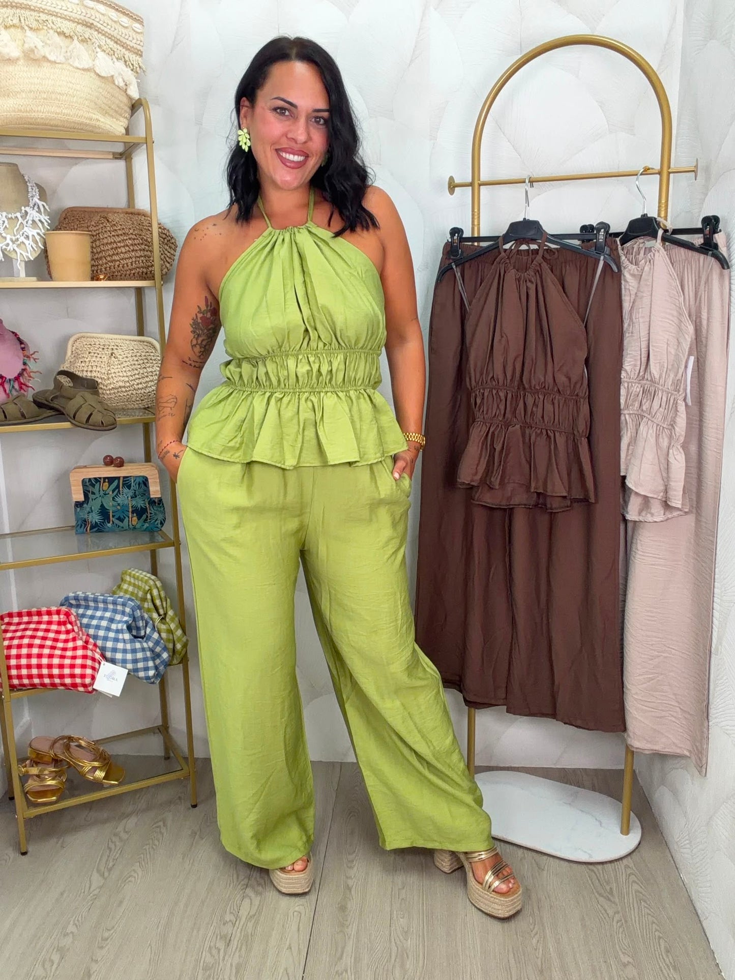 CONJUNTO TOP Y PANTALÓN