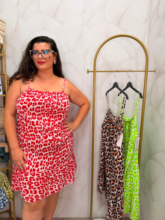 VESTIDO TIRANTAS LEOPARDO