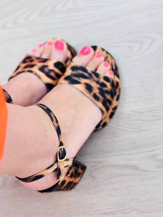 Zapato Tacón Leopardo