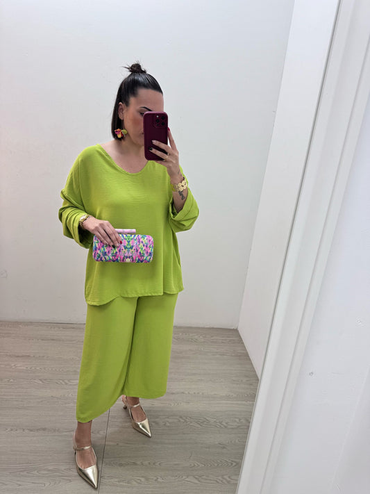 Conjunto Camisa y Pantalón Verde