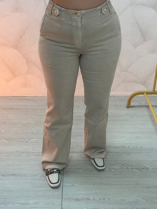 Pantalón Vaquero Beige