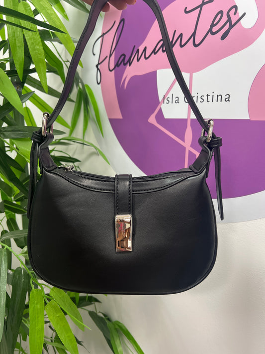 Bolso broche negro