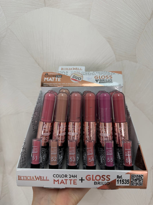 LABIAL MATE + BRILLO