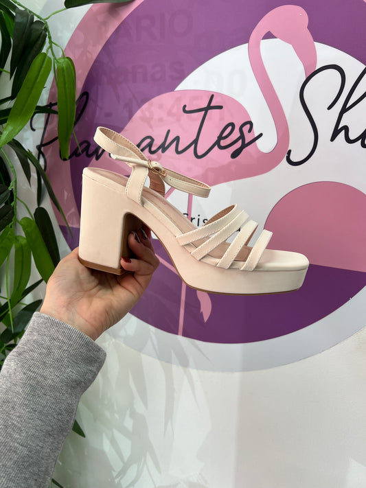 Zapato Tacón Beige