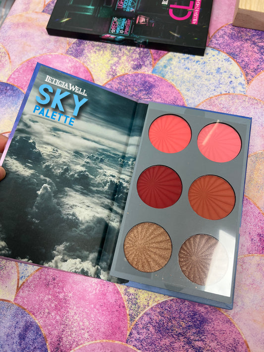 Paleta de Maquillaje SKY 4 coloretes y 2 iluminadores