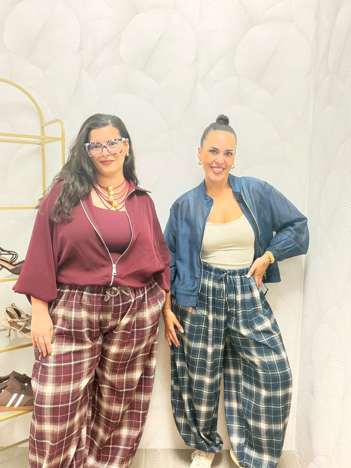 PANTALÓN CUADROS BOMBACHO