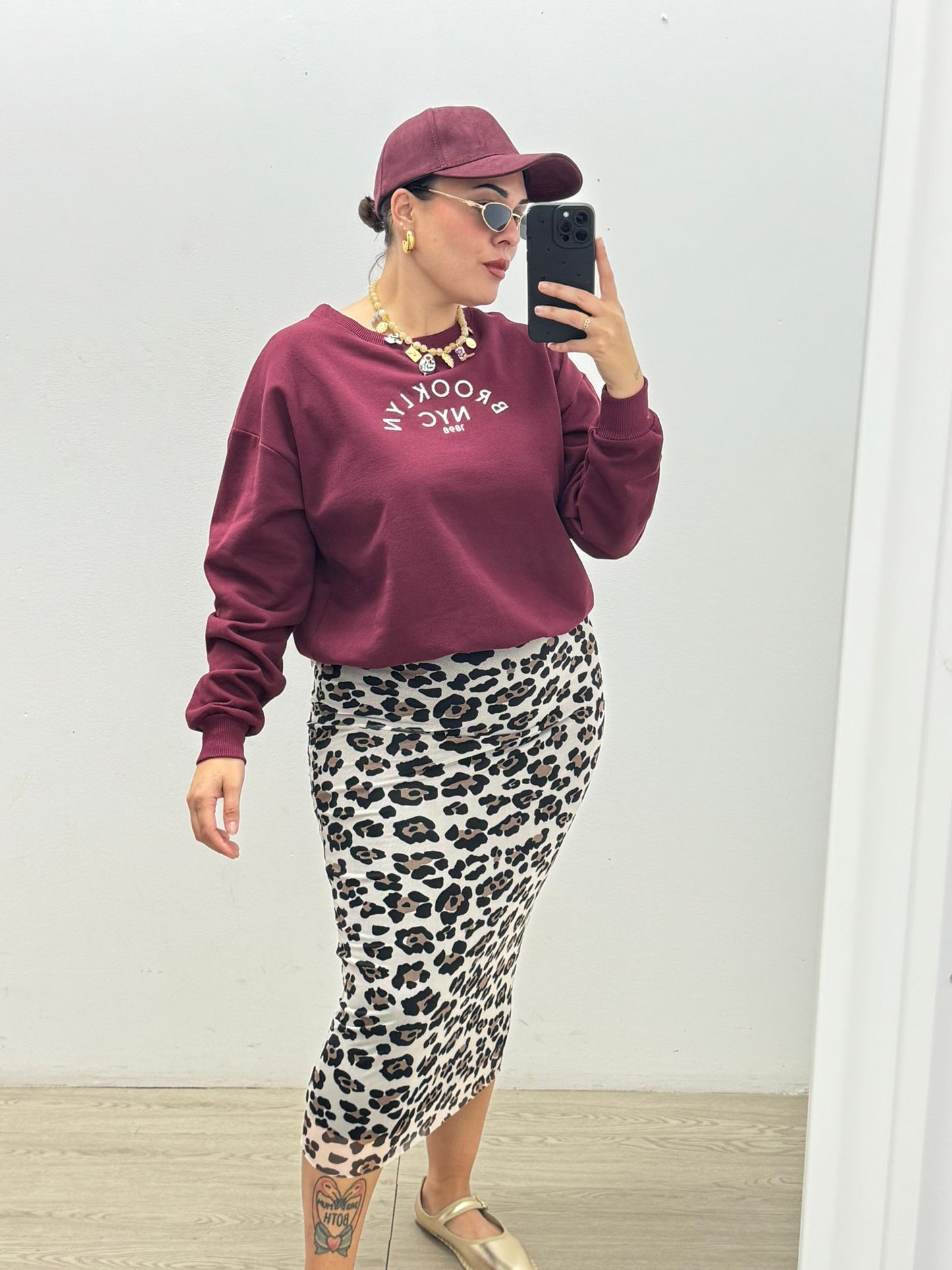 Sudadera Brooklyn Burdeos