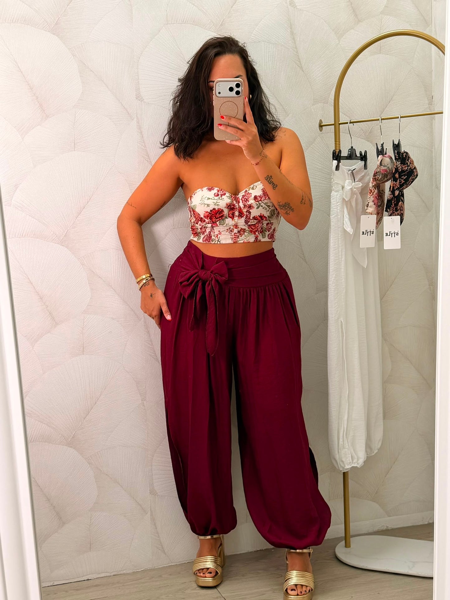 TOP CORSÉ FLORES