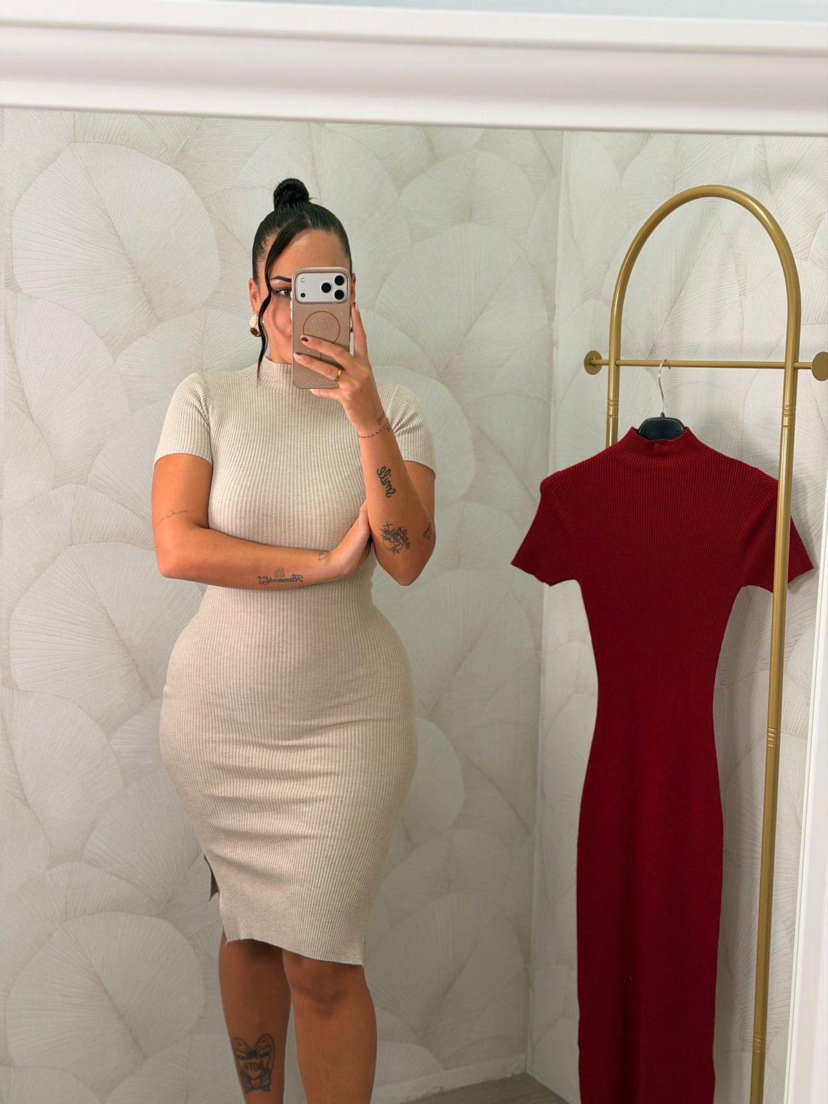 VESTIDO MIDI PUNTO