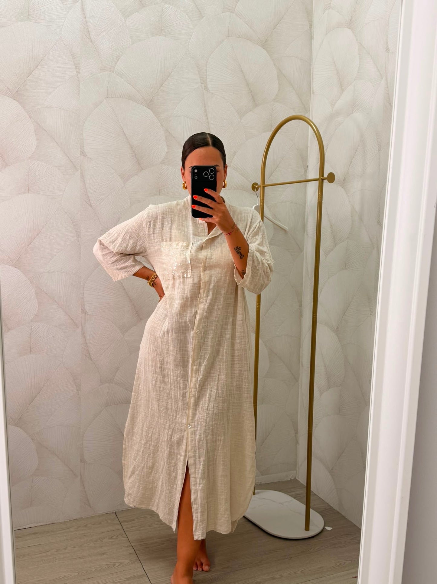 VESTIDO CAMISERO BLANCO