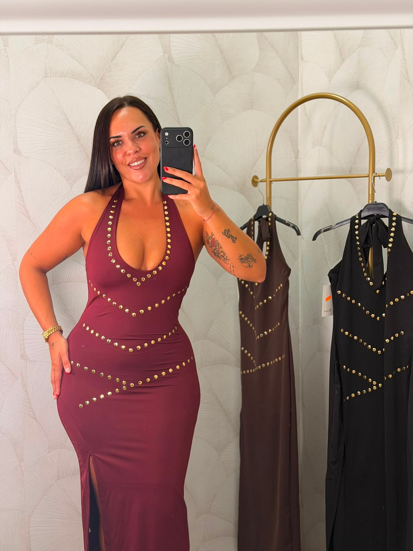 VESTIDO TACHUELAS