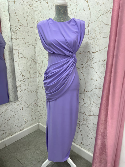 Vestido Recogido Lila