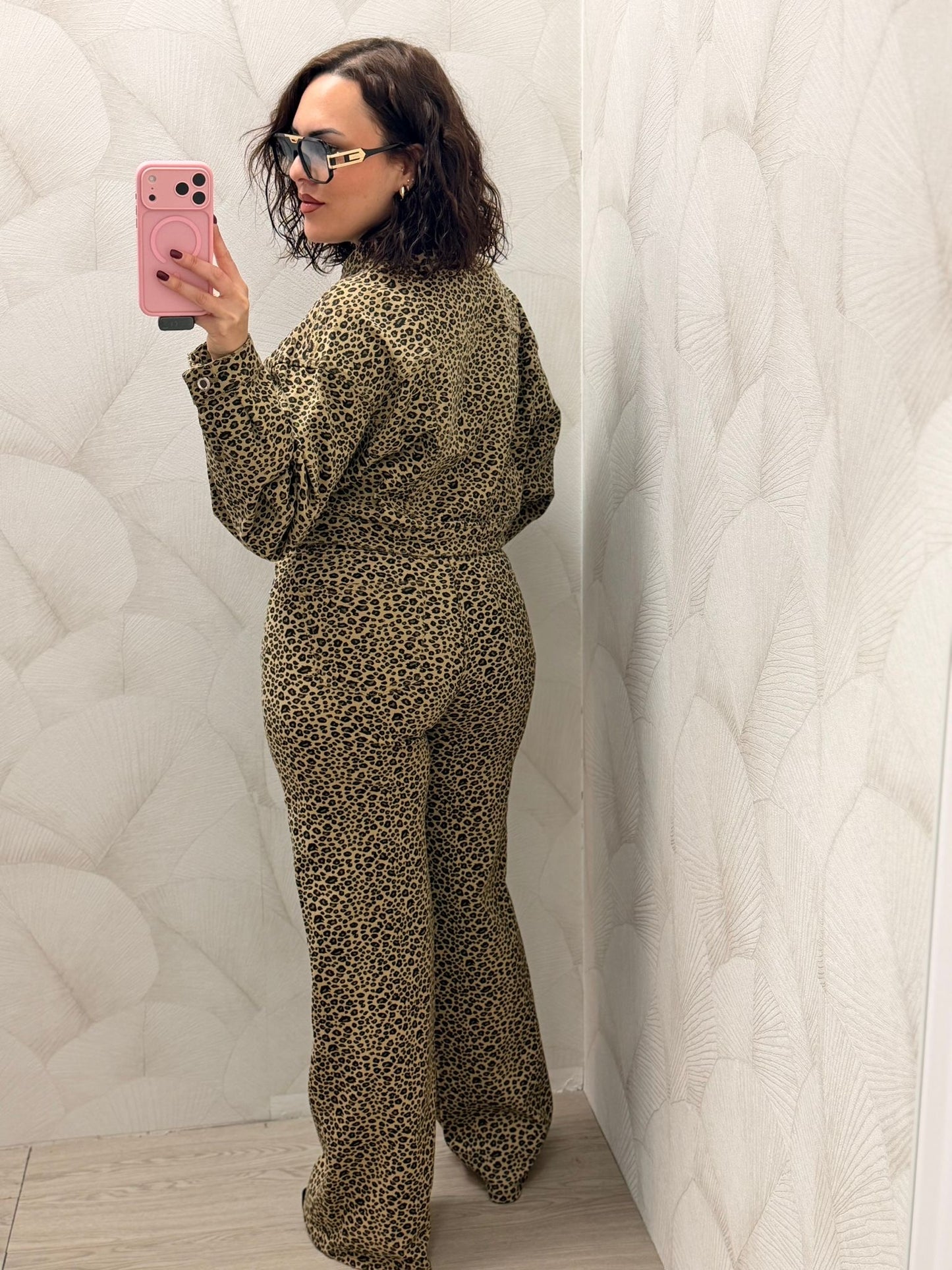 Pantalón Vaquero Leopardo