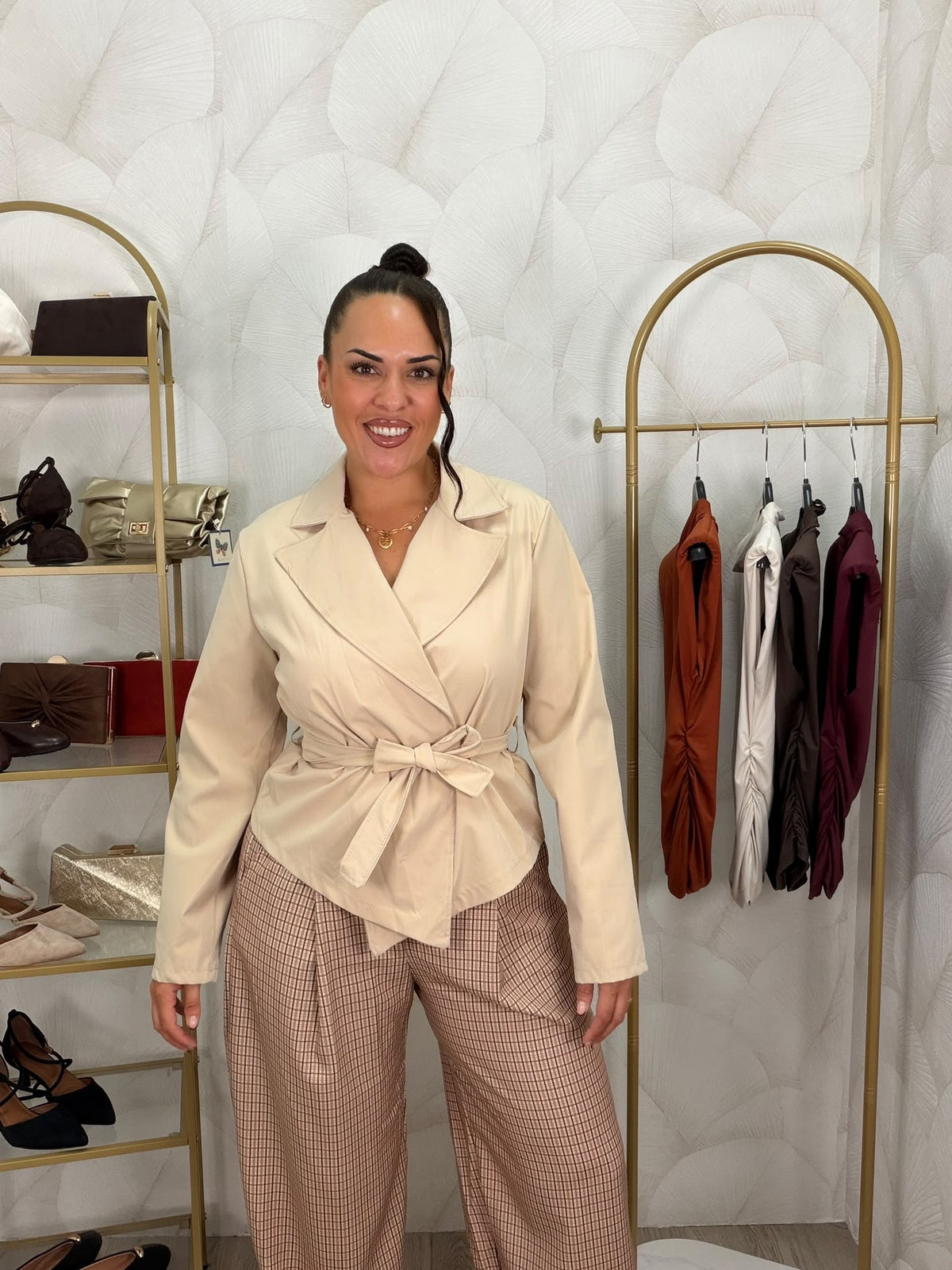 CHAQUETA GABARDINA CORTA