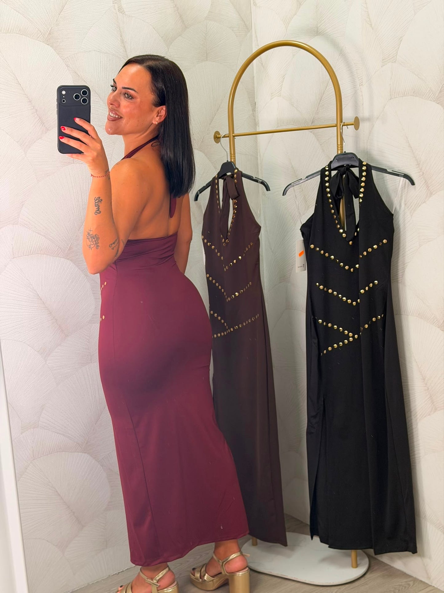 VESTIDO TACHUELAS