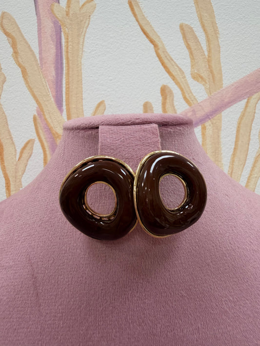 PENDIENTES MARRONES
