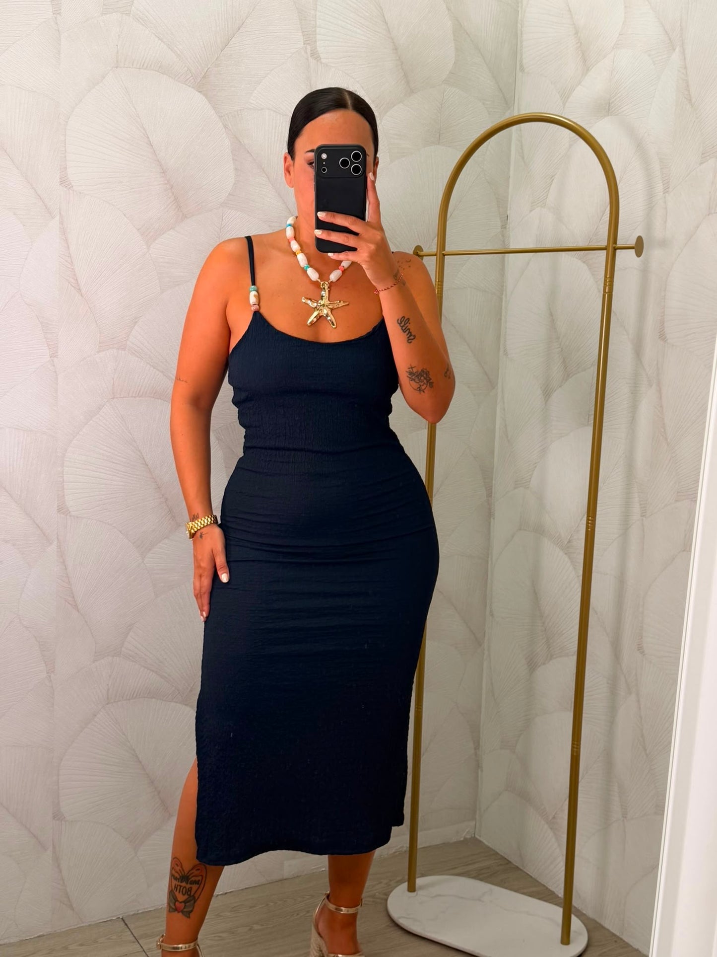 VESTIDO NEGRO TIRANTAS