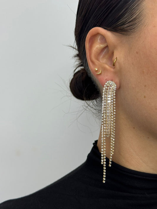 Pendiente Base Dorada