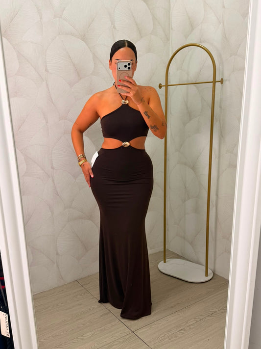 VESTIDO MARRÓN