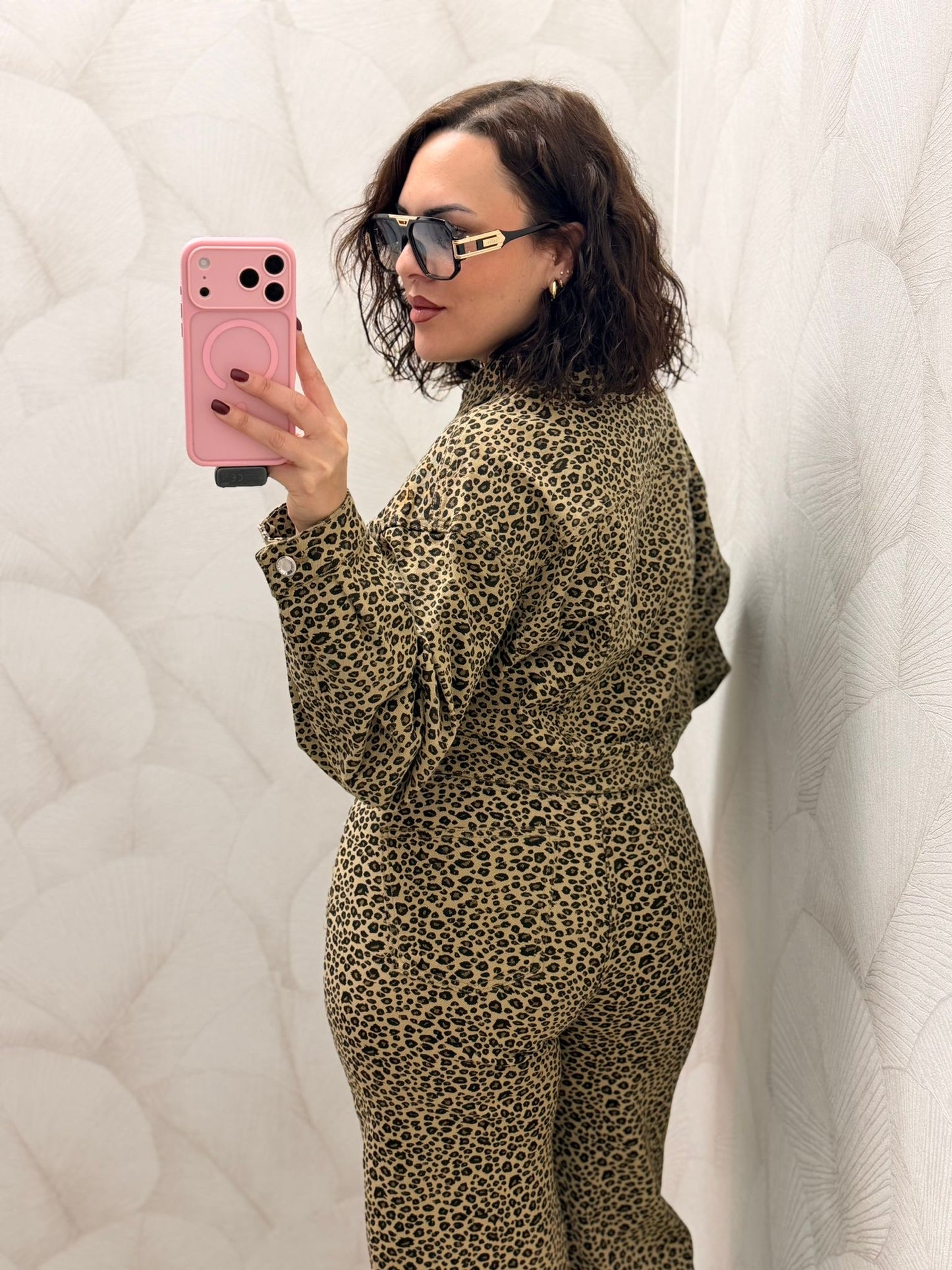 Pantalón Vaquero Leopardo