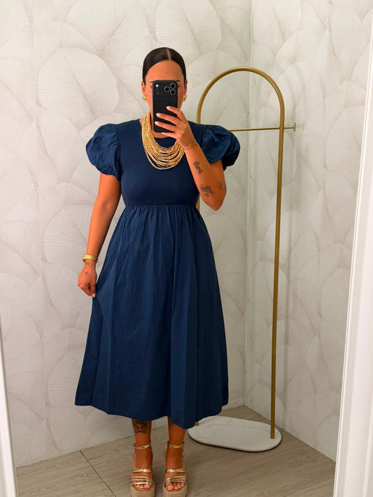 VESTIDO AZUL MARINO