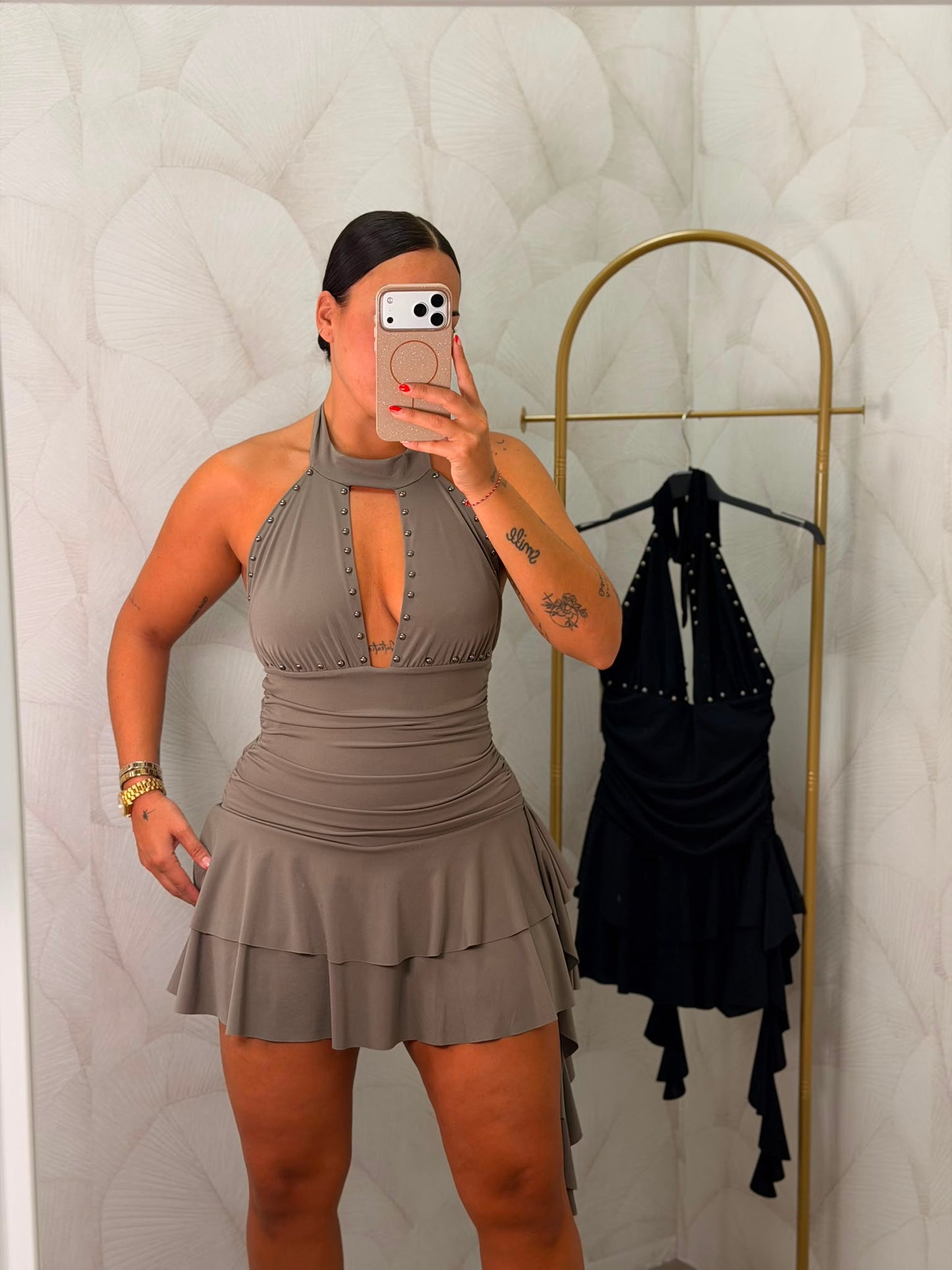 VESTIDO VOLANTES TACHUELA