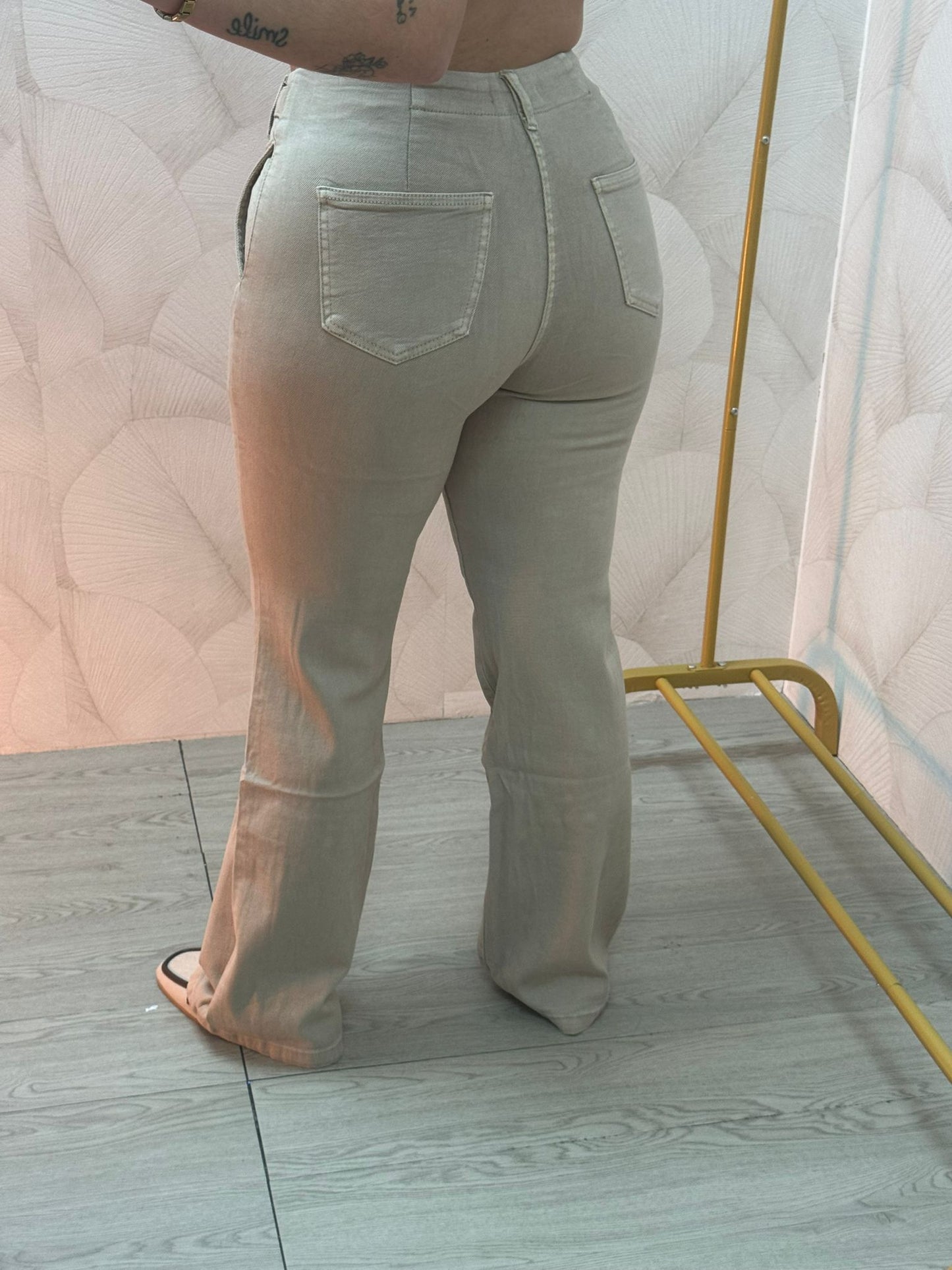 Pantalón Vaquero Beige
