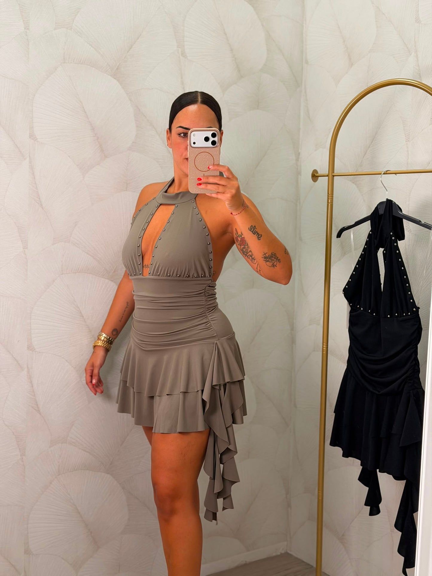 VESTIDO VOLANTES TACHUELA