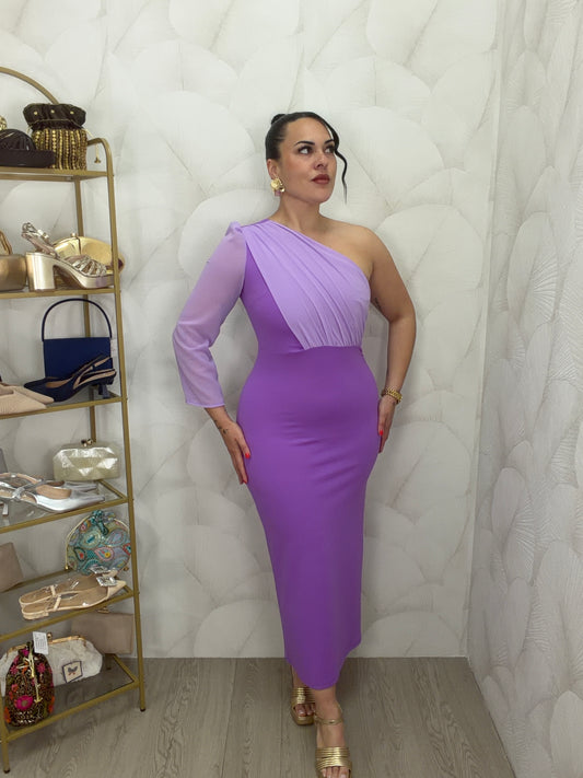VESTIDO MANGA GASA
