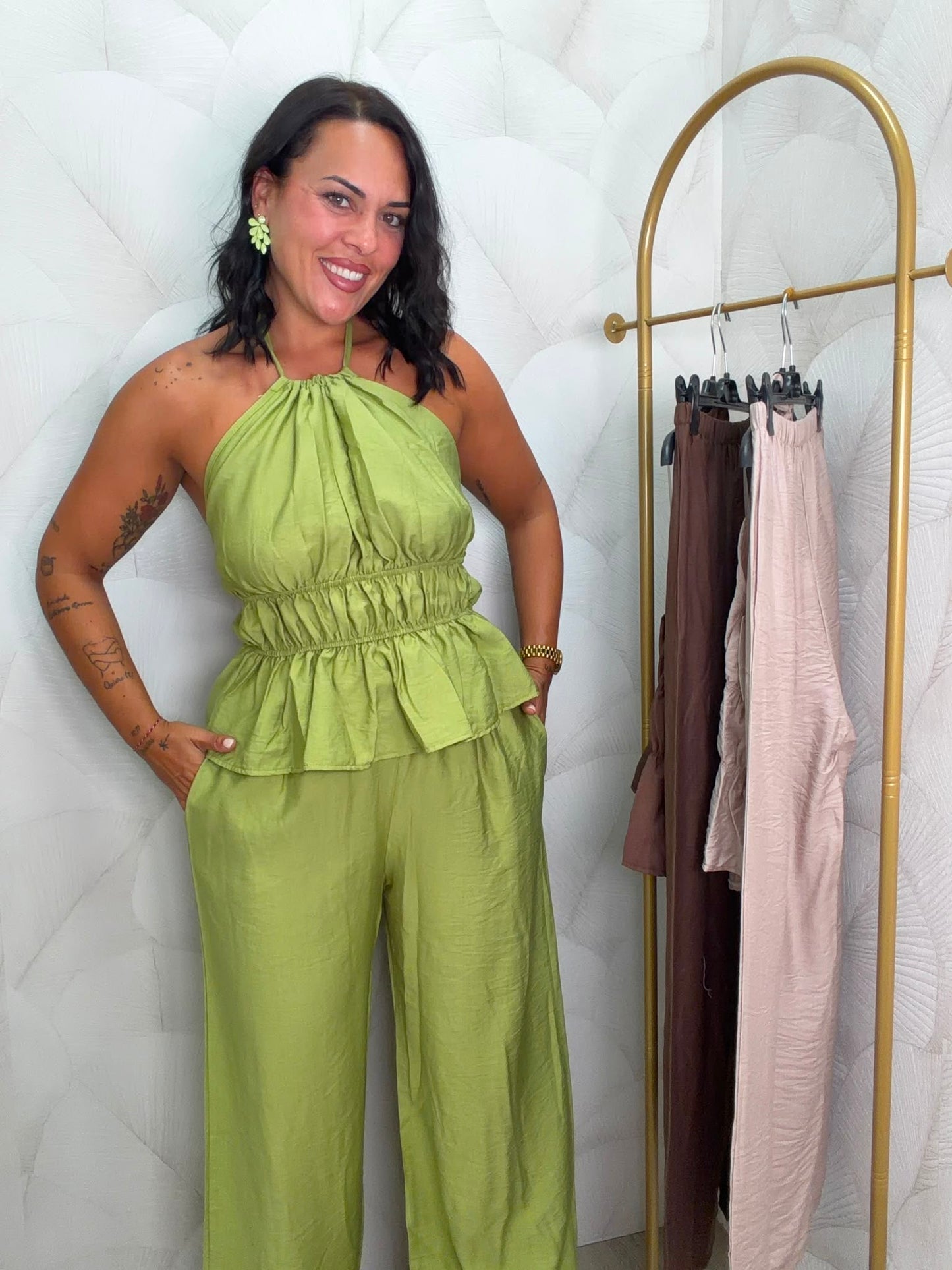 CONJUNTO TOP Y PANTALÓN