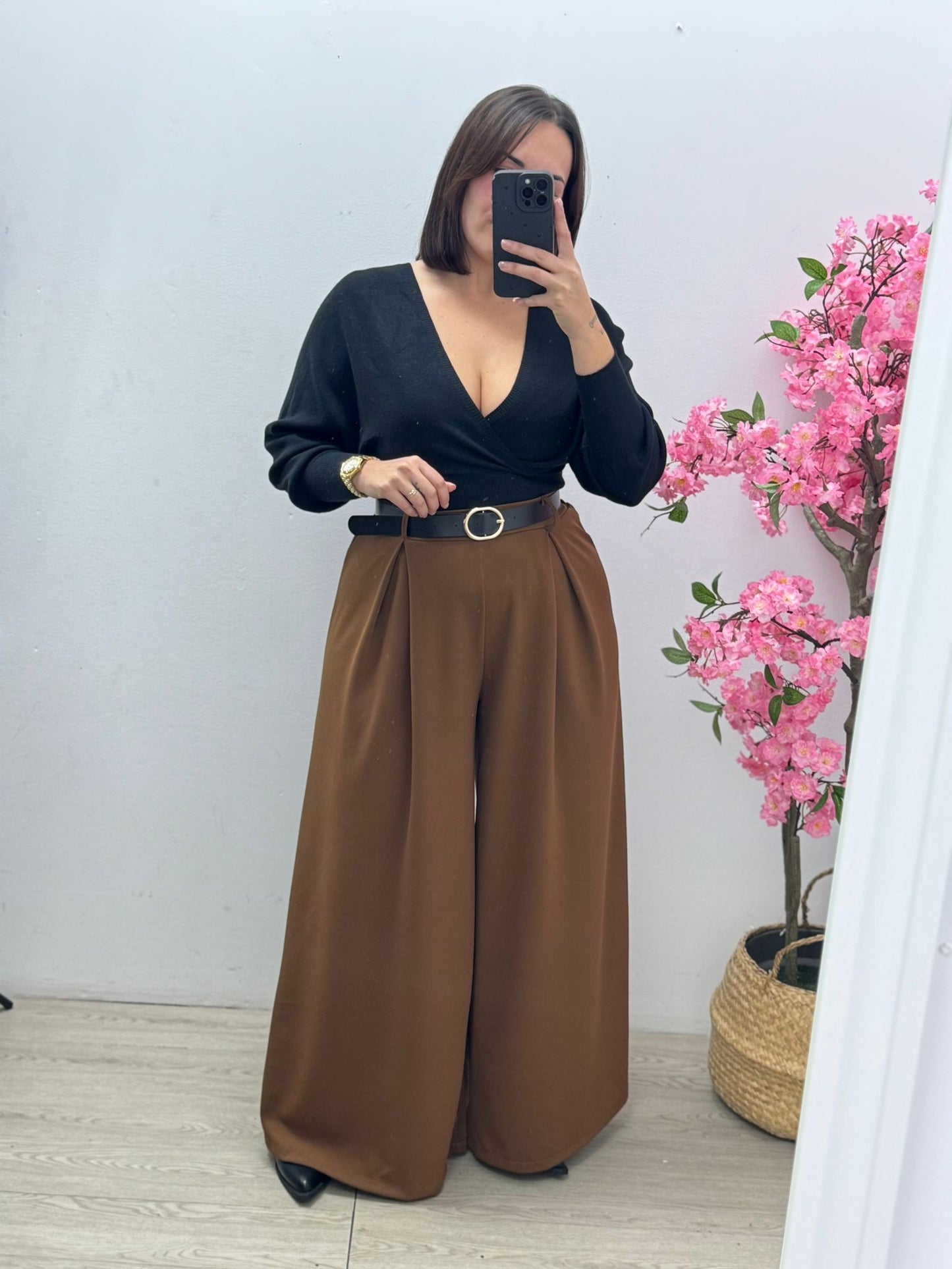 Pantalón Palazzo Marrón