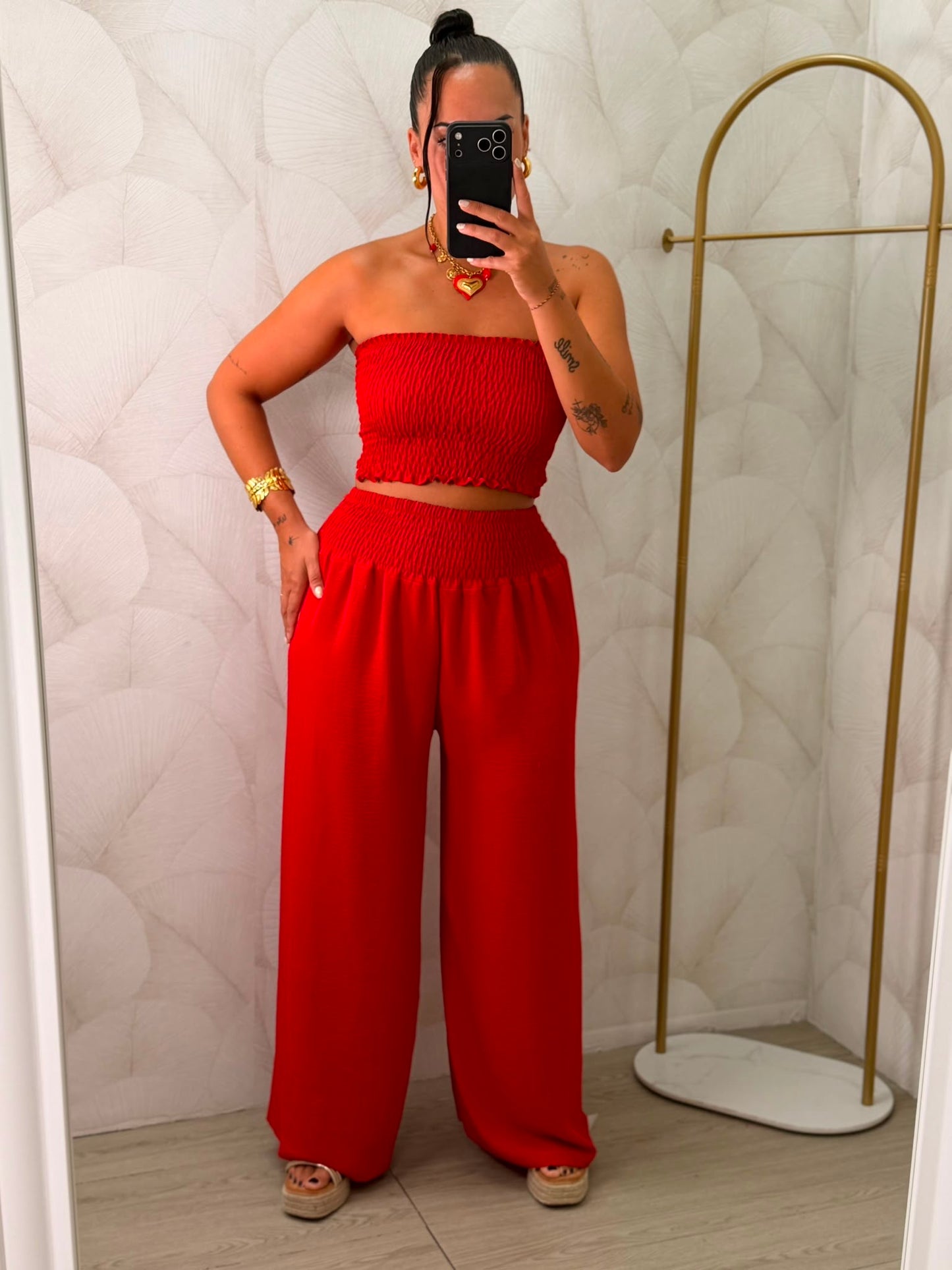 CONJUNTO TOP Y PANTALÓN