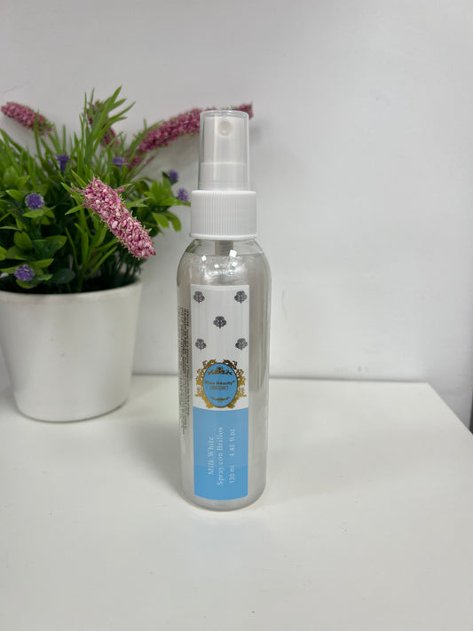 Spray con Brillos Bianco Latte