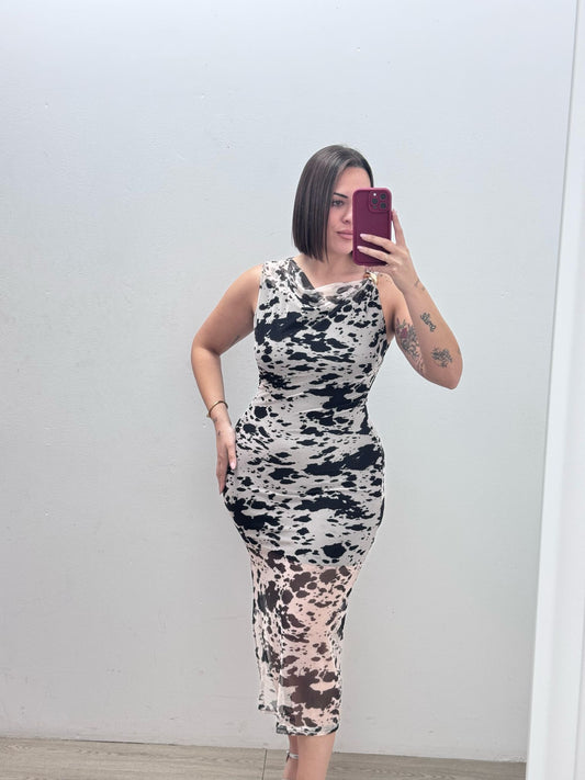 Vestido Tul Manchas