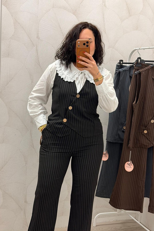 Conjunto Chaqueta y Pantalón Rayas