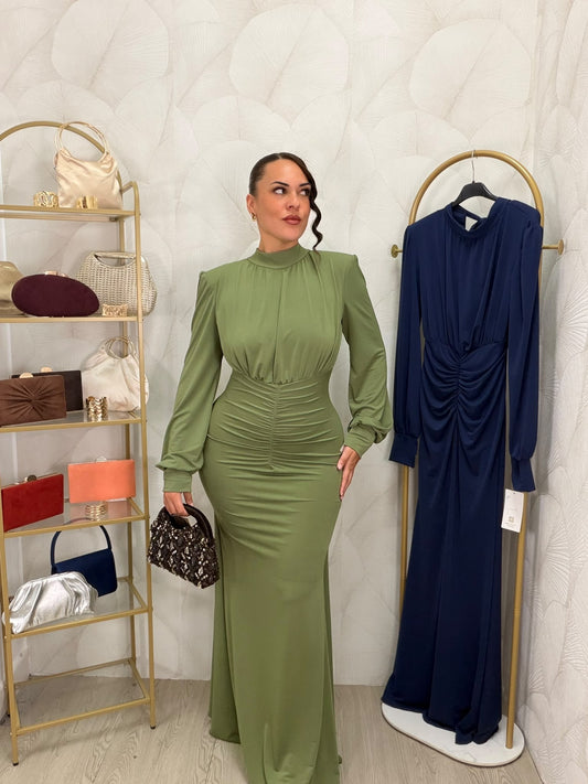 VESTIDO FRUNCE ESPALDA DESCUBIERTA