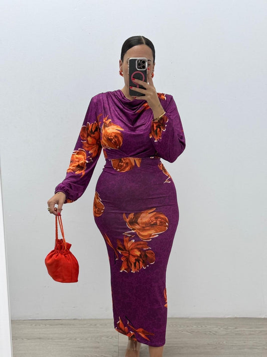 Vestido Flores Buganvilla