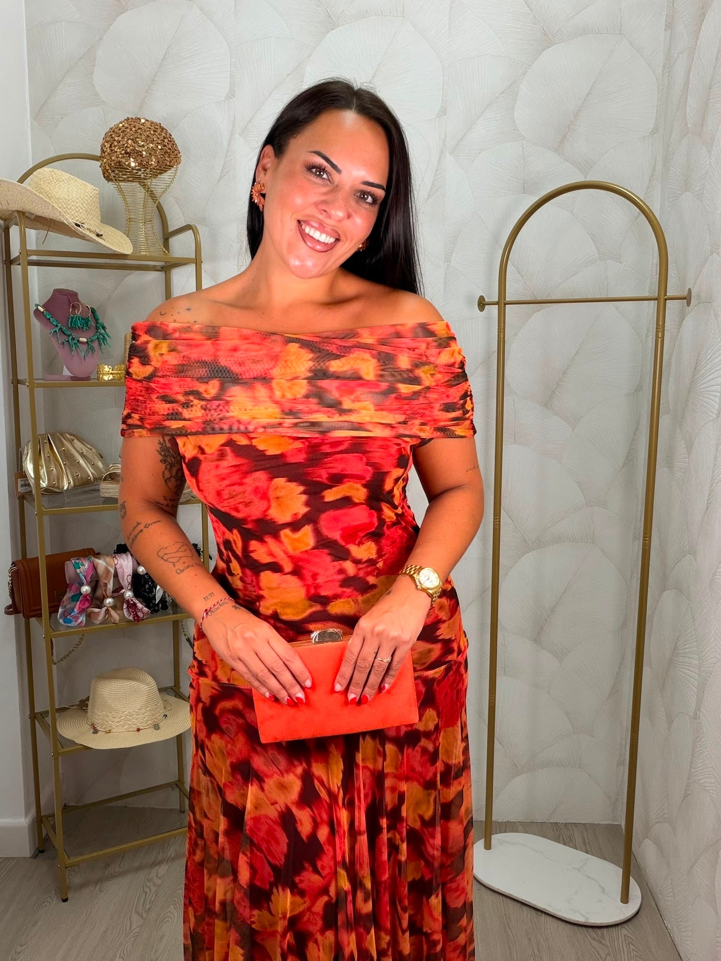 VESTIDO TUL FLORES