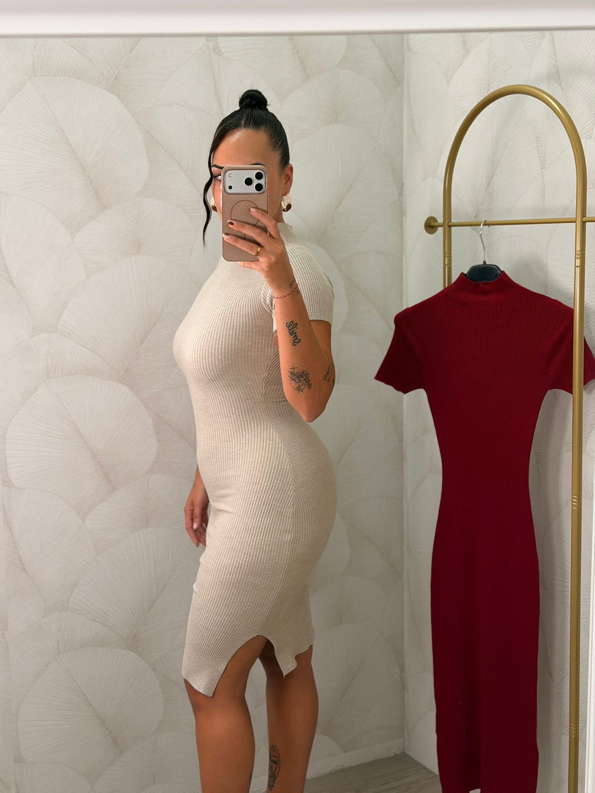VESTIDO MIDI PUNTO