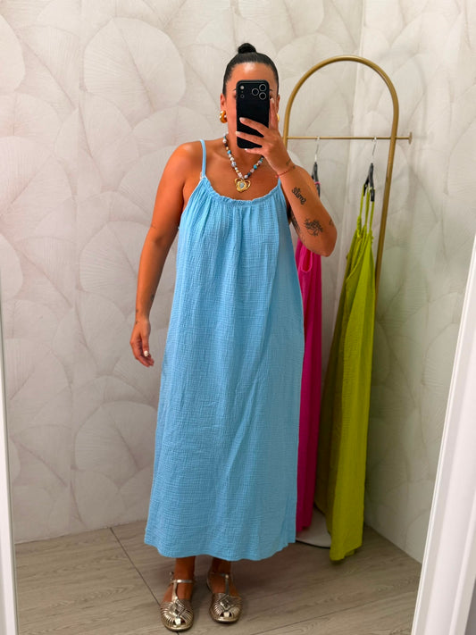 VESTIDO LISO TIRANTAS