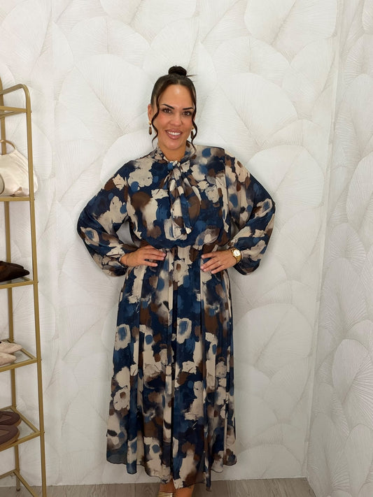 VESTIDO GASA ESTAMPADO