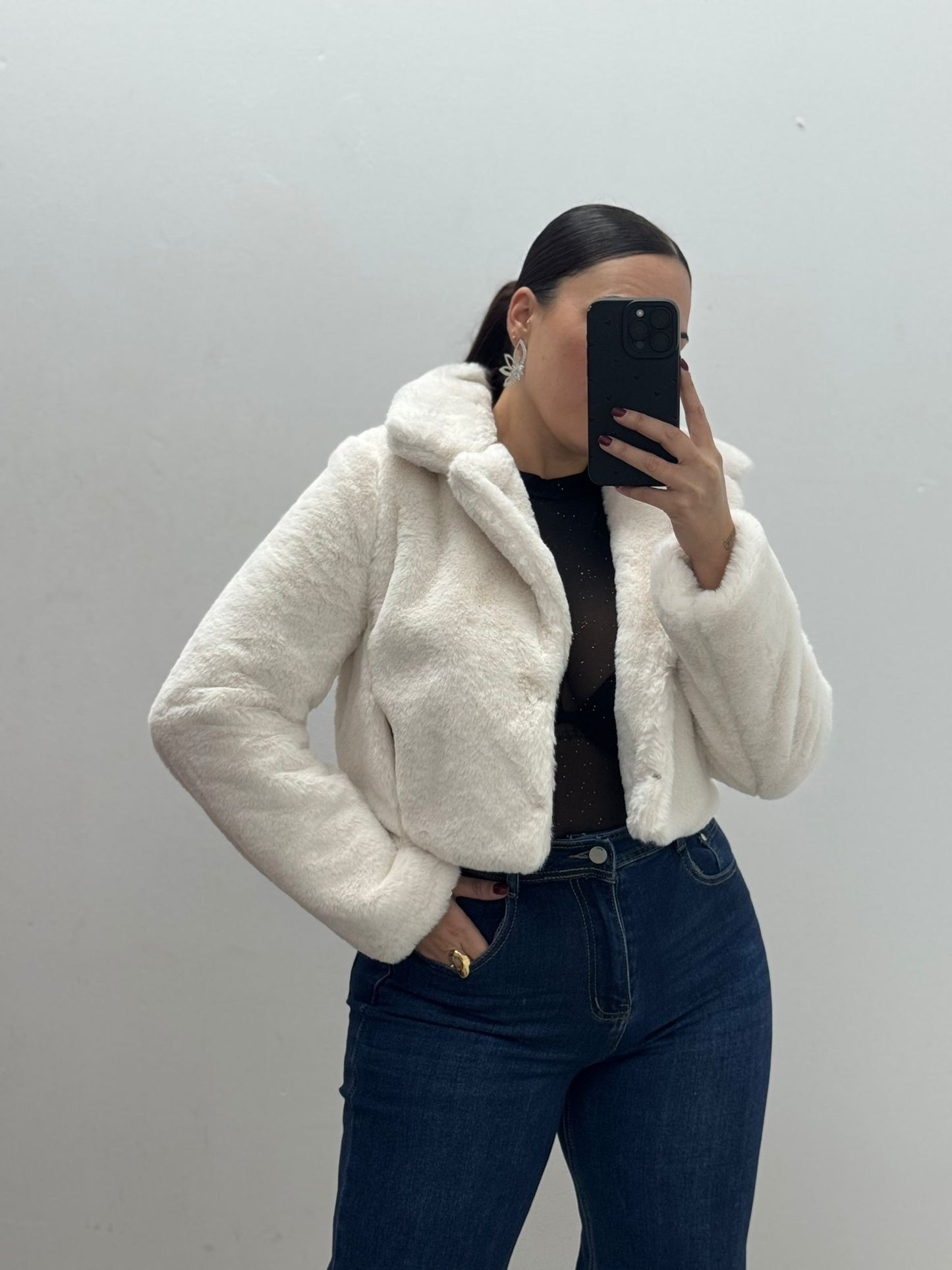 Abrigo Pelos Blanco